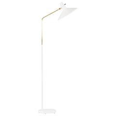 White Lacquer Floor Lamp by Bertil Brisborg