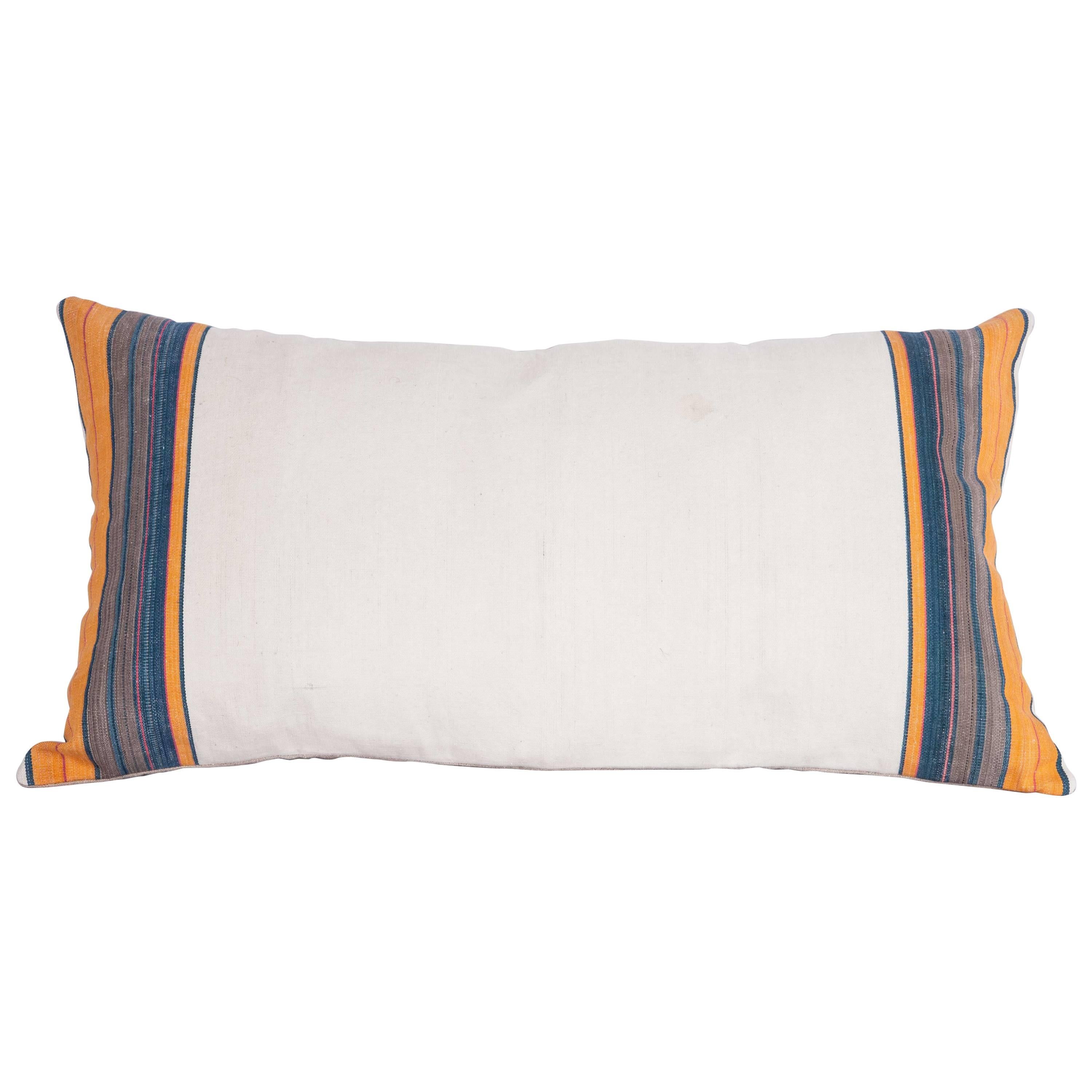 Mid-20th Century Pillow Made Out of a Cotton Flat-Weave For Sale