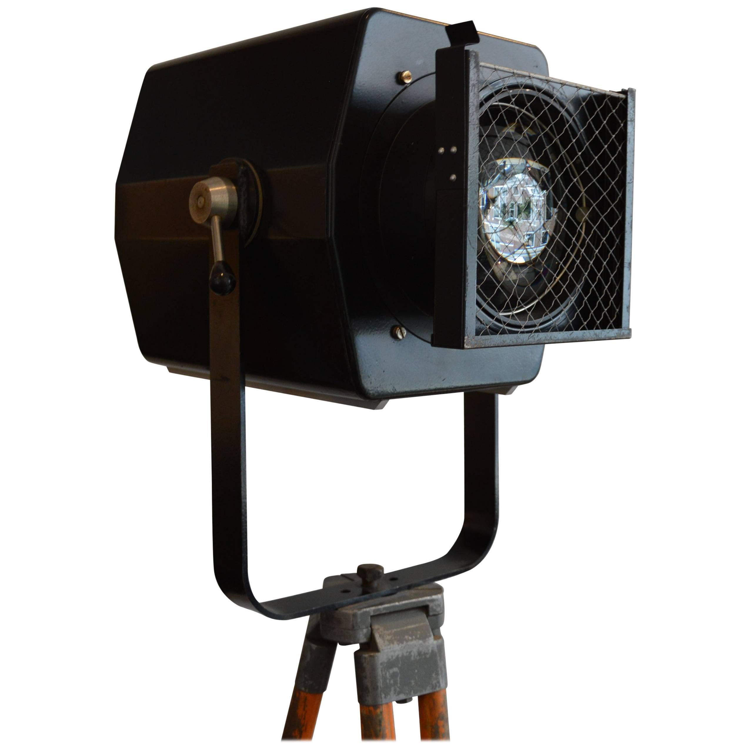 Unique 20th Century Vintage Spotlight or Theater Light For Sale