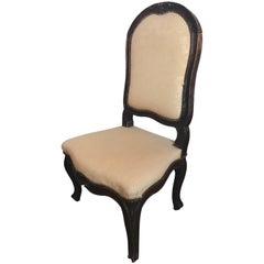 Antique 18th Century Italian Walnut Side Chair