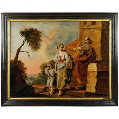 18th Century Georgian Reverse Glass Painting German School, circa 1770 6