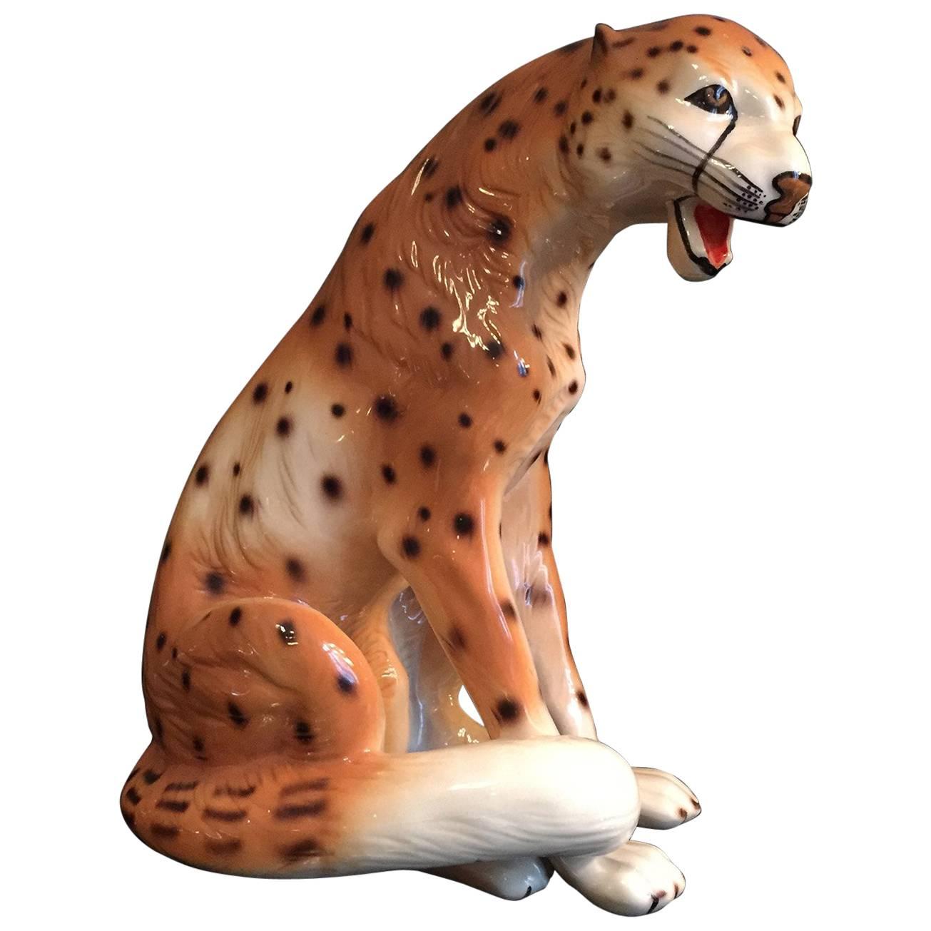Porcelain Leopard For Sale