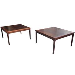 Beautiful Pair of Palisander Coffee Tables, Italy, circa 1960