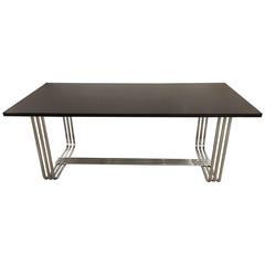 Hollywood Regency Style Ralph Lauren Ebonized Dining Table or Desk