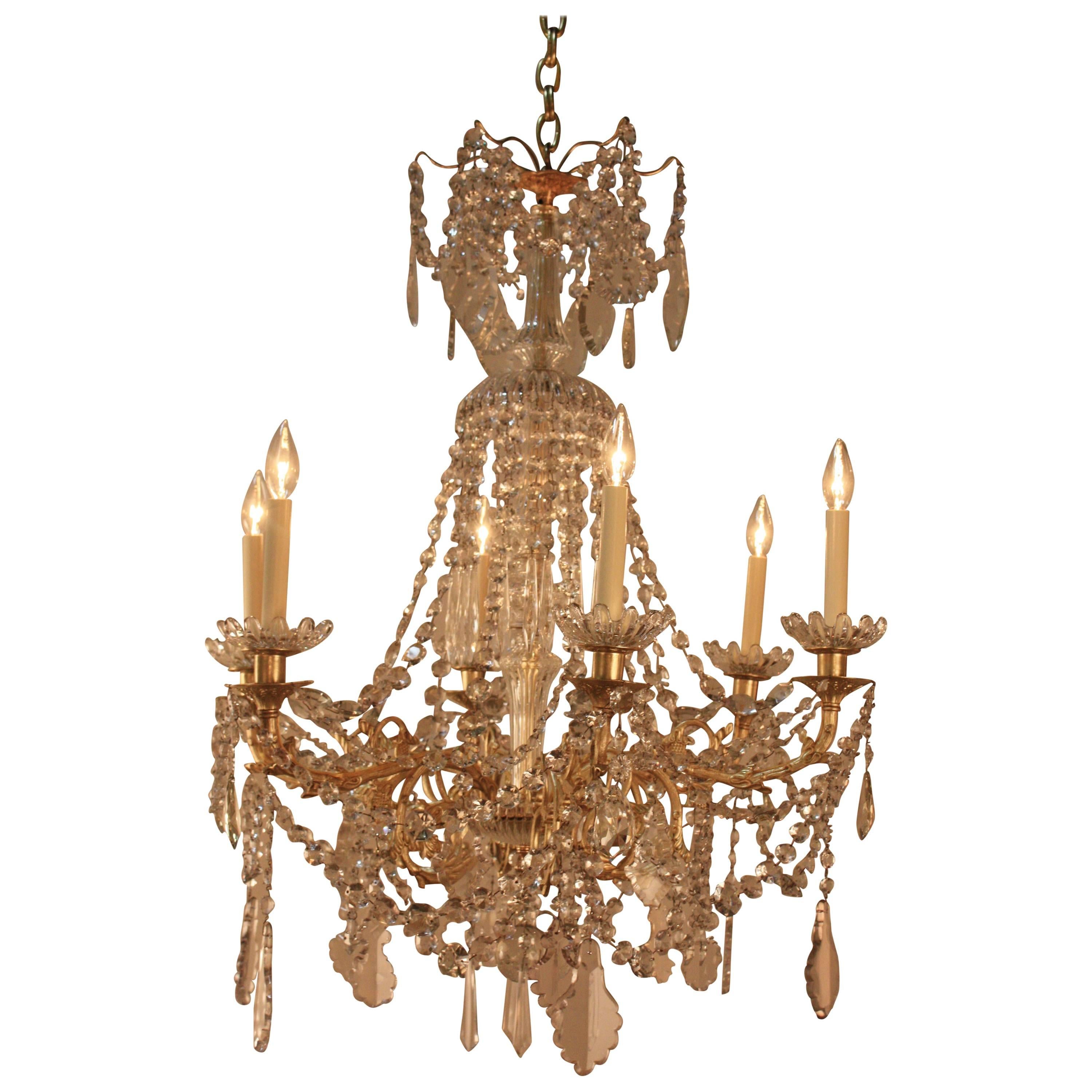 French 19th Century Baccarat Crystal Chandelier