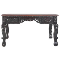 Chinese Export Hardwood Desk, circa 1900
