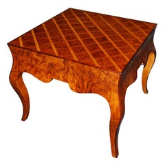 Italian Parquetry Top Occasional Table