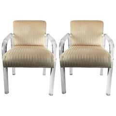 Vintage Pair of Lucite Child Chairs, 1970s 7
