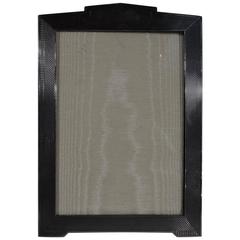 English Art Deco Engine-Turned Sterling Silver Picture Frame 11