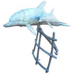 Beautiful Bronze Dolphin Fountain 1