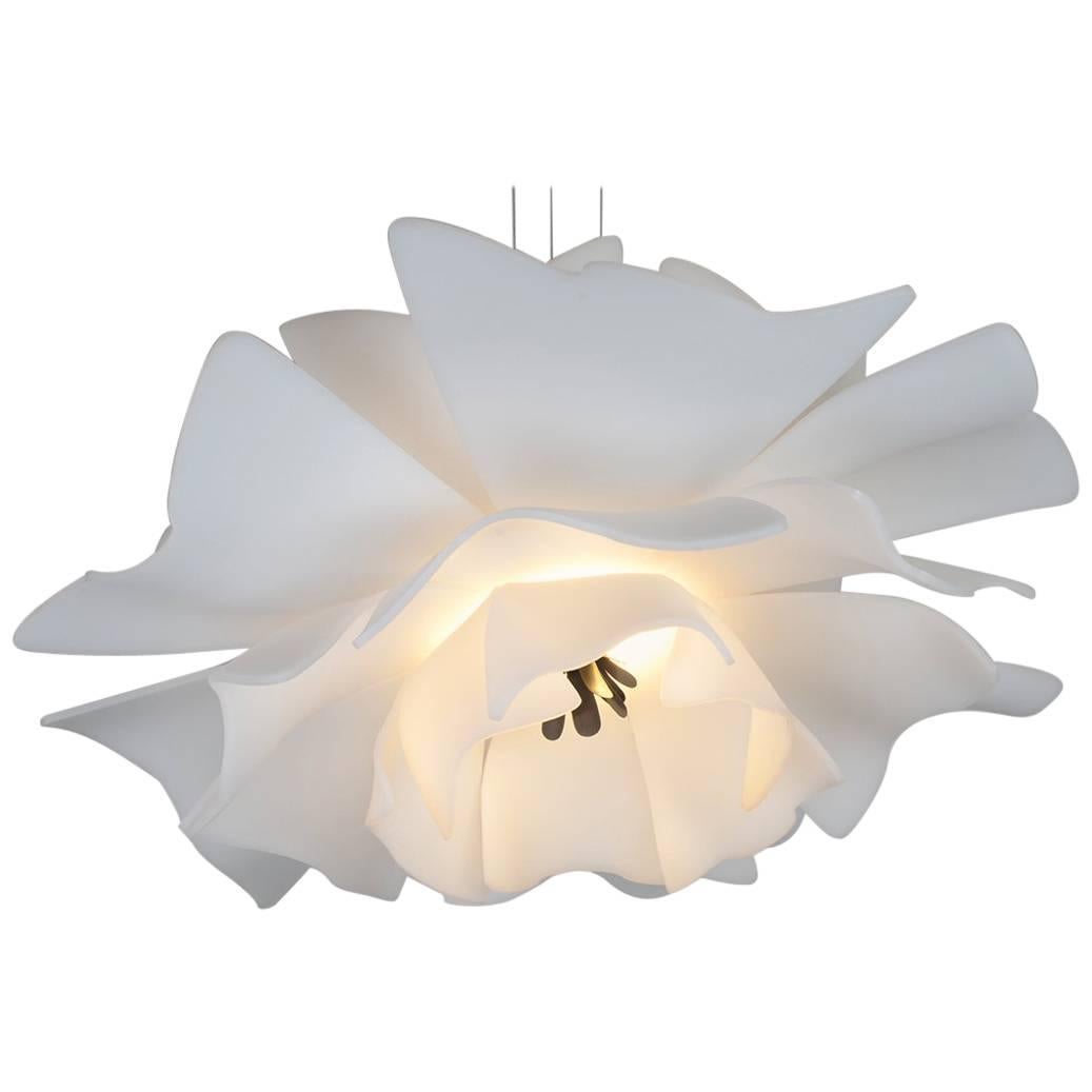 Love Me Not Hand-Formed Floral LED Modern Pendant Light For Sale
