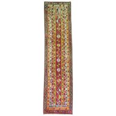 Vintage Turkish Tulu Runner 11