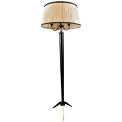 Floor Lamp by Maison Jansen in Bronze and Cristal de Sèvres, France, 1950s 4
