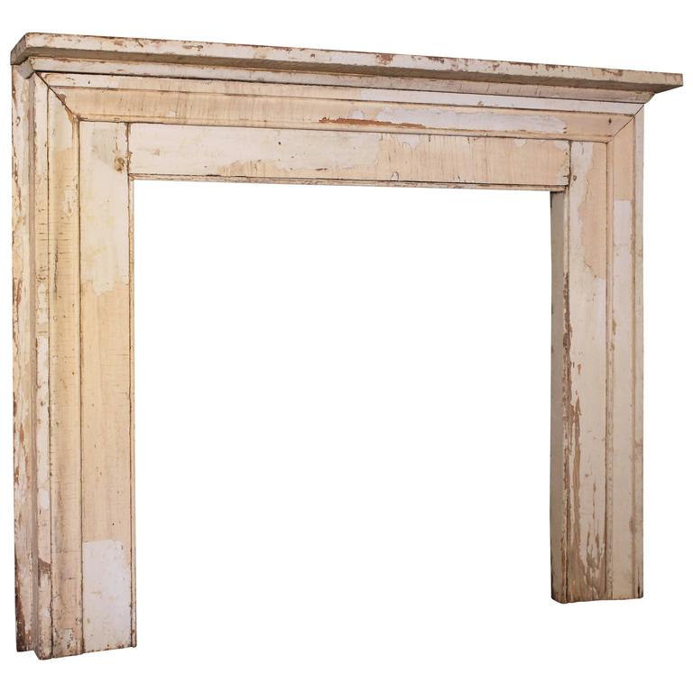 Antique Fireplace Mantle Vintage Rustic Distressed Painted Wooden Antique Fireplace Mantle Vintage Rustic Distressed Painted Wooden For