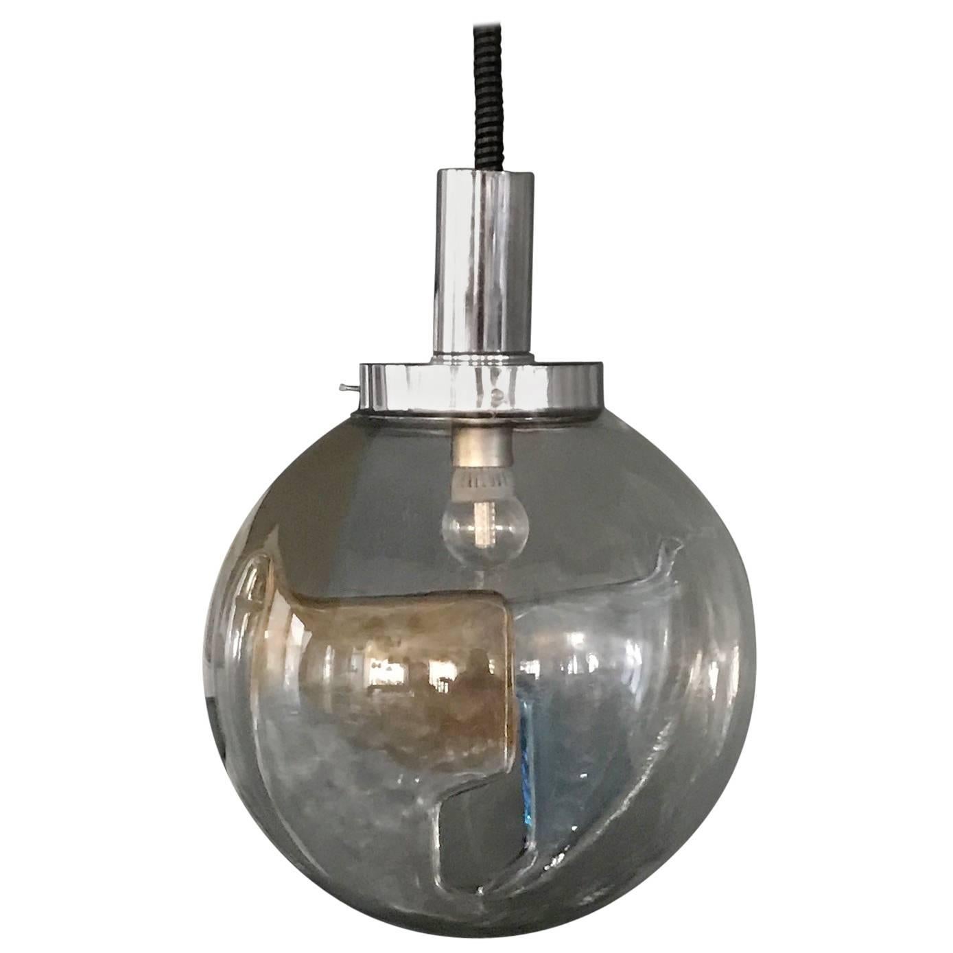 Grande lampe à suspension de Toni Zuccheri pour Venini, vers 1960, en verre de Murano