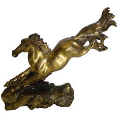 Vintage Bronze Early 20th Century Horse Statue
