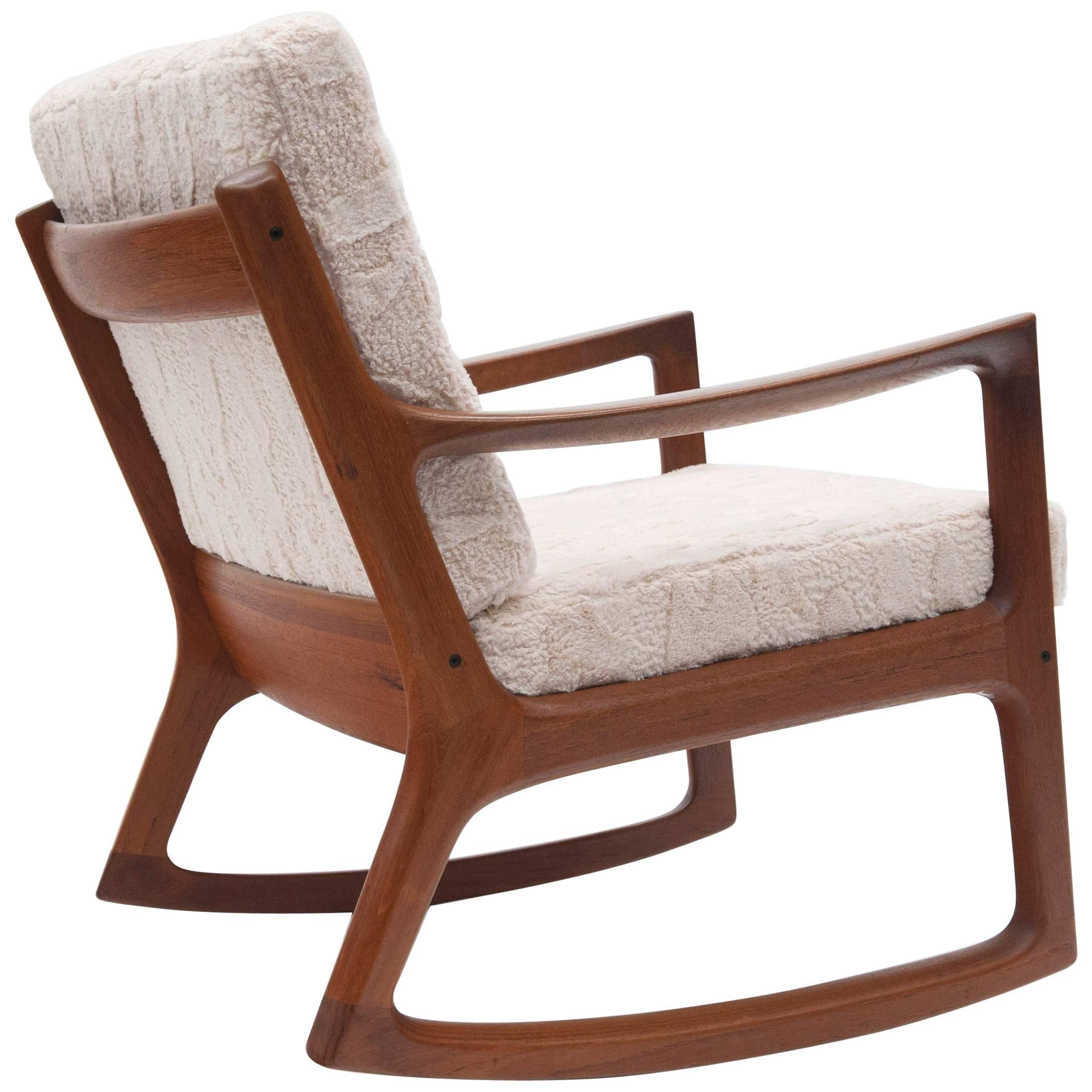 Danish Modern Ole Wanscher Rocking Chair