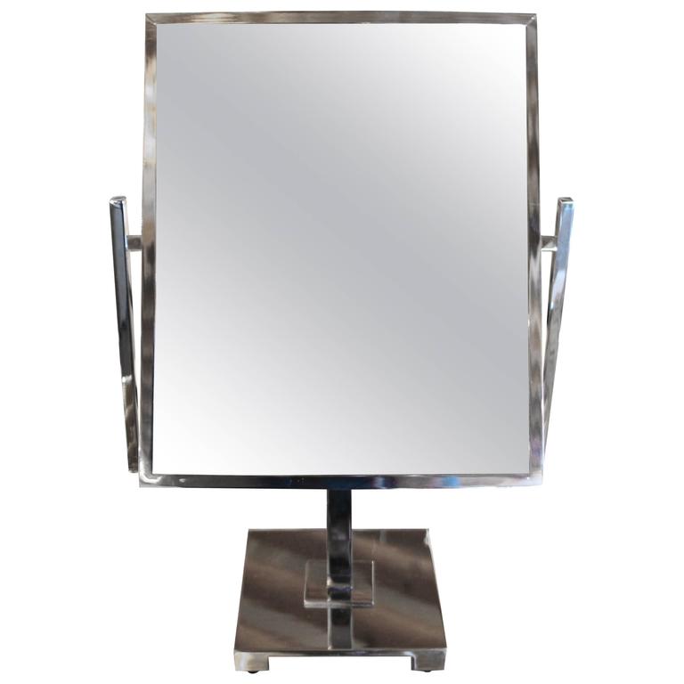 Vintage Double Sided Table Mirror in the Style of Charles Hollis Jones