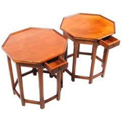 French Cherry Octagonal Side Table