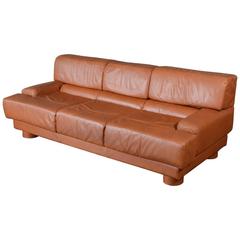 Leather Sofa by Percival Lafer