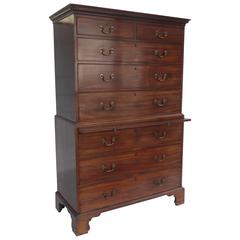 George III Mahogany Chest on Chest