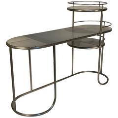 Reclaimed Steel Vintage Industrial Gray Grey Desk