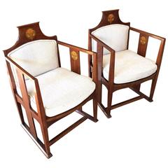 Wonderful Pair of Art Nouveau Chairs