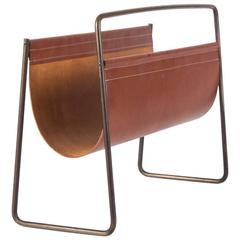 Marked Large Carl Auböck Magazine Rack, Vienna, 1950 12