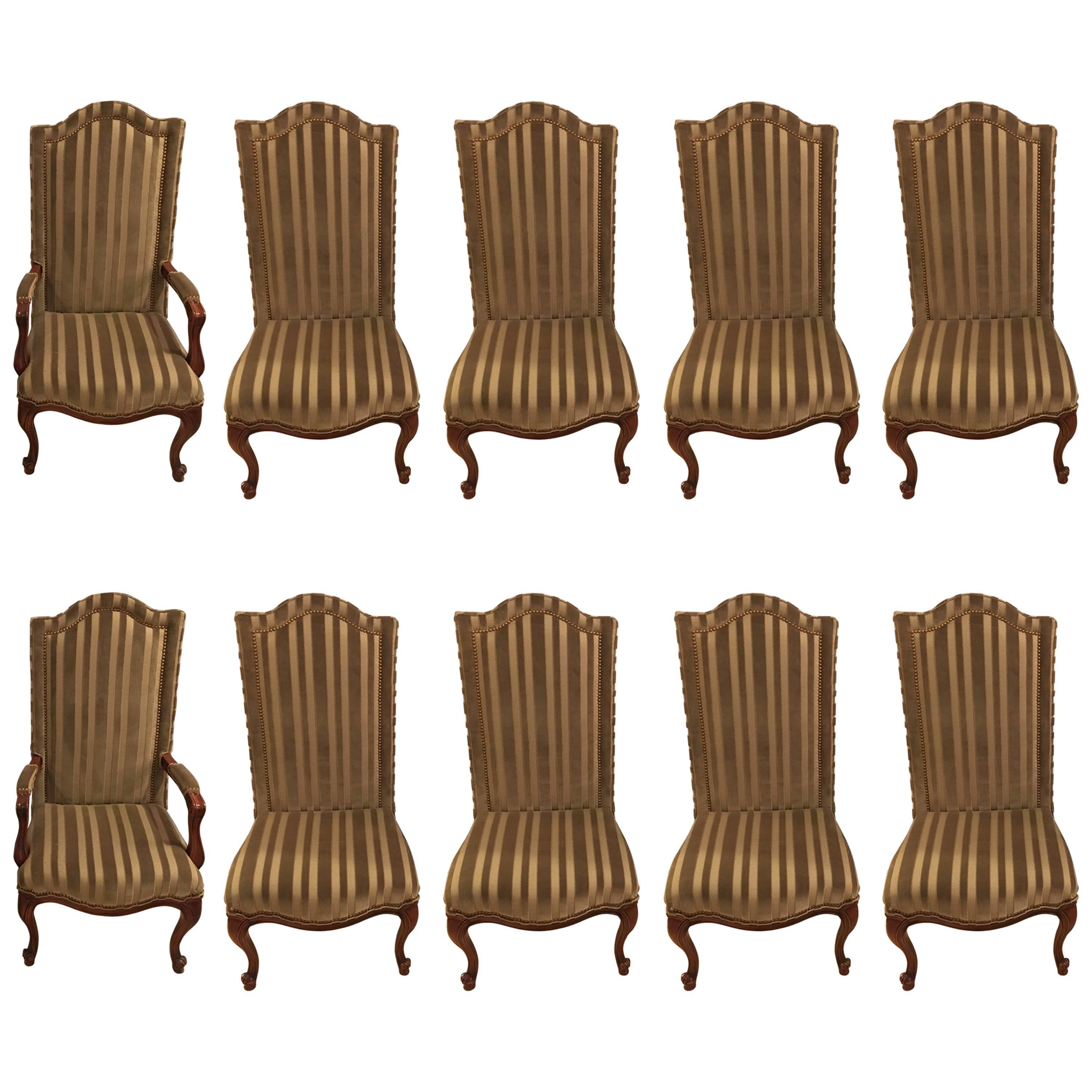 Set of Ten Harden Dining Room Chairs