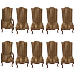 Set of Ten Harden Dining Room Chairs 10