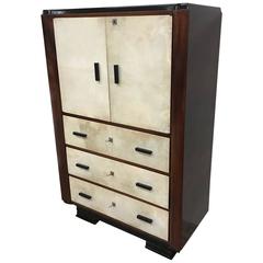 1930s Art Deco Parchment Secretaire 6