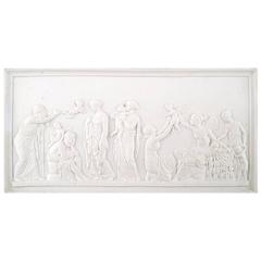 Antique Bing & Grondahl / B & G after Thorvaldsen "Love Ages#115" Biscuit Plaque