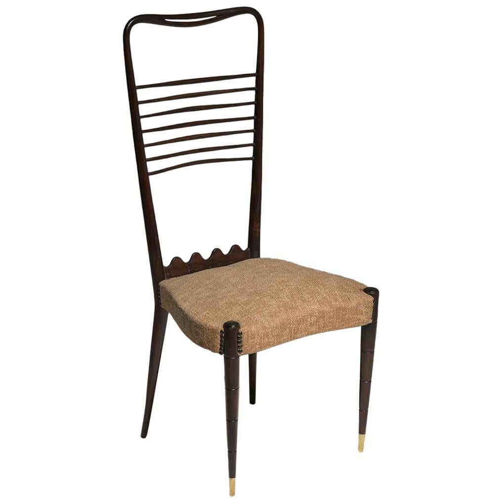 Hi-Back Chair Attributed to Guglielmo Ulrich