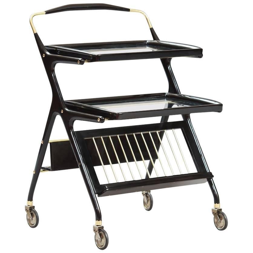 Cesare Lacca Bar or Serving Cart For Sale