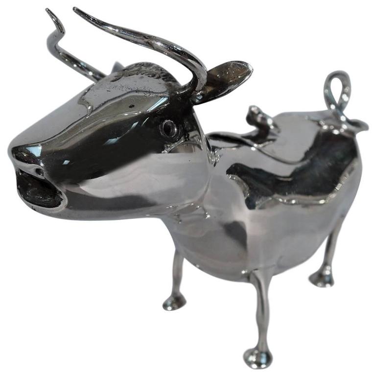 Antique Dutch Silver Cow Creamer For Sale at 1stdibs