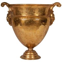 Neoclassical Gilded Copper Amphora