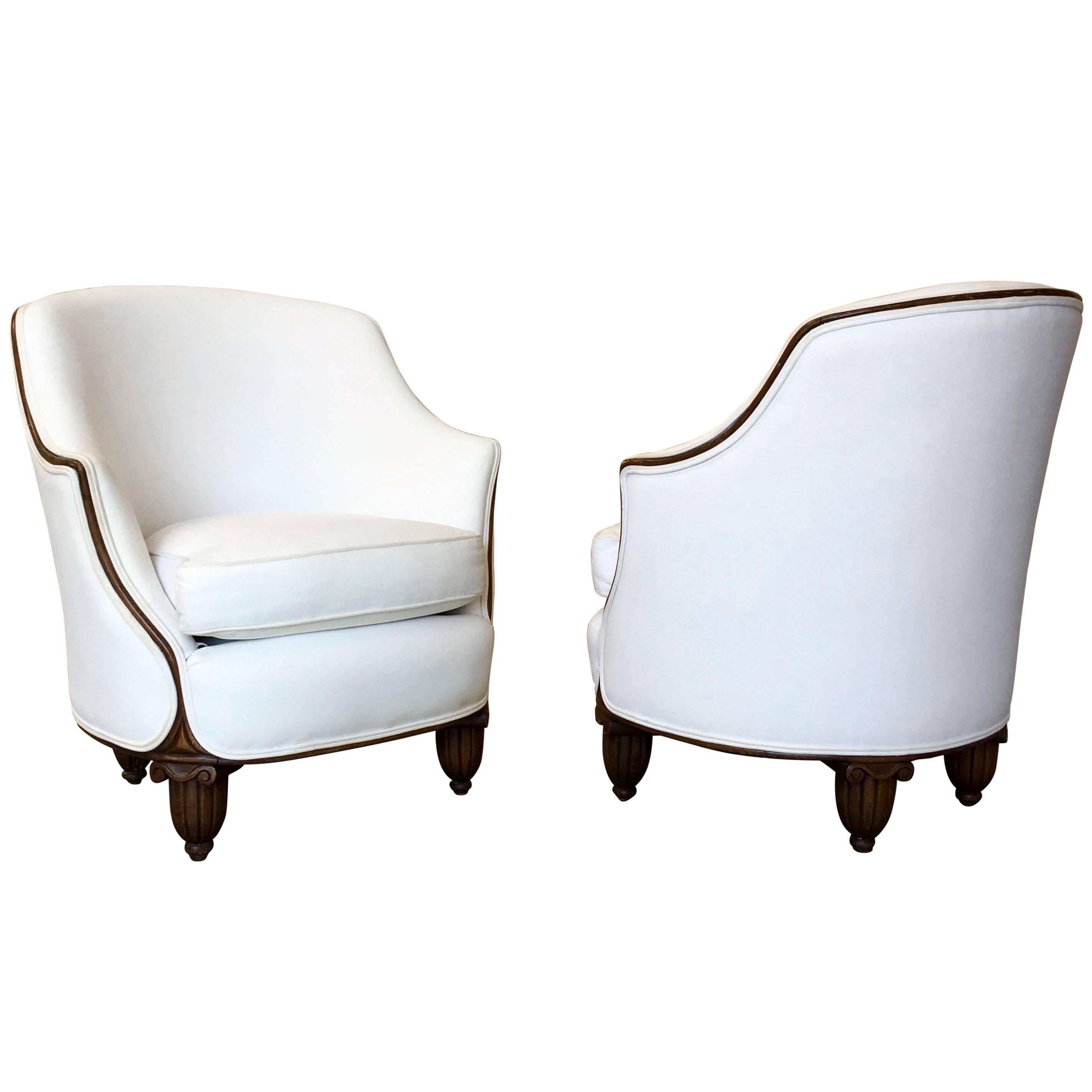 Pair of Art Deco Lounge Chairs