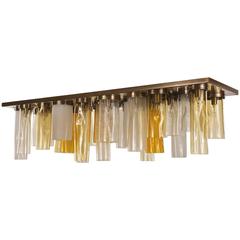 Italian Modern Murano Glass Chandelier or Flush Mount 5