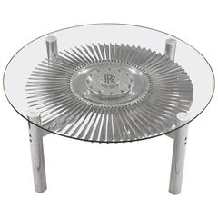 Rolls Royce Jet Engine Impeller Low Table from England