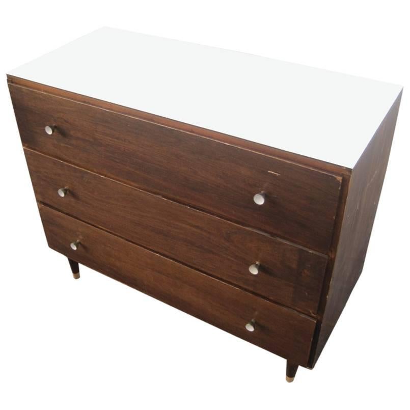 George Nelson Style Three-Drawer Dresser For Sale