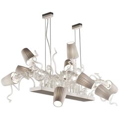 Italian Modern Murano Glass Chandelier 11