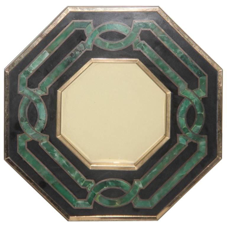 "Photo Frame" 1970 Brass and Inlaid Marble