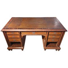 Art Deco Pedestal Desk