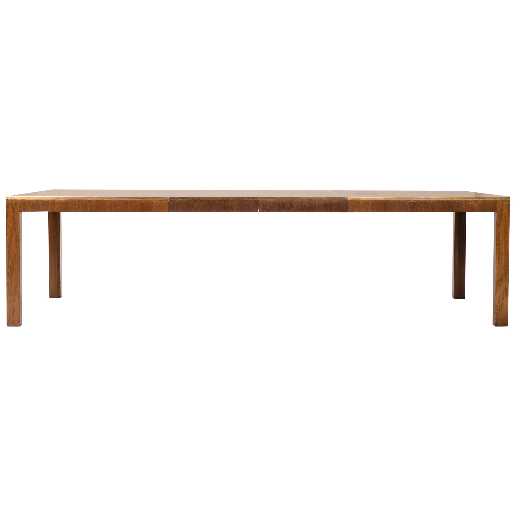 Double Pedestal 2-Leaf Dining Tables by Baker at 1stDibs