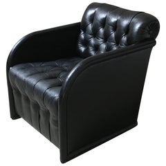 Modernist Leather Club Chair