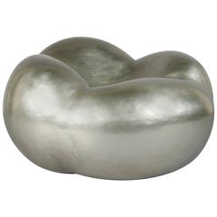 Cloud Chair, White Bronze by Robert Kuo, Limited Edition 3