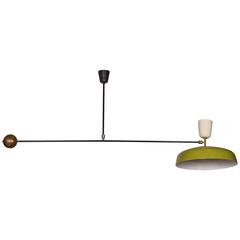 Swing Arm Ceiling Lamp in the Style of Pierre Guariche
