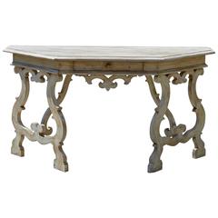 Painted Italian Baroque Style Console