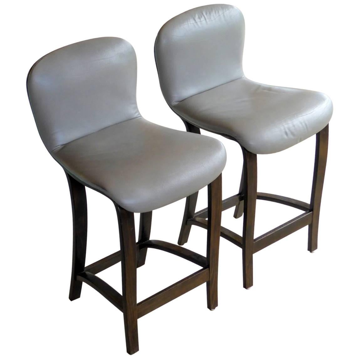 Pair of Rare Barstools by Plycraft For Sale