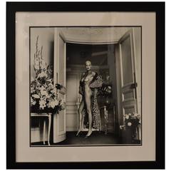 Brigitte Nielsen Hôtel Hermitage Monte Carlo 1987 par Helmut Newton